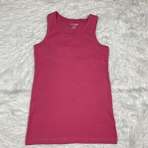 Cat & Jack Girls Size 10/12 Large Tank top Sleeveless Solid Pink